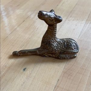 Vintage Brass Giraffe